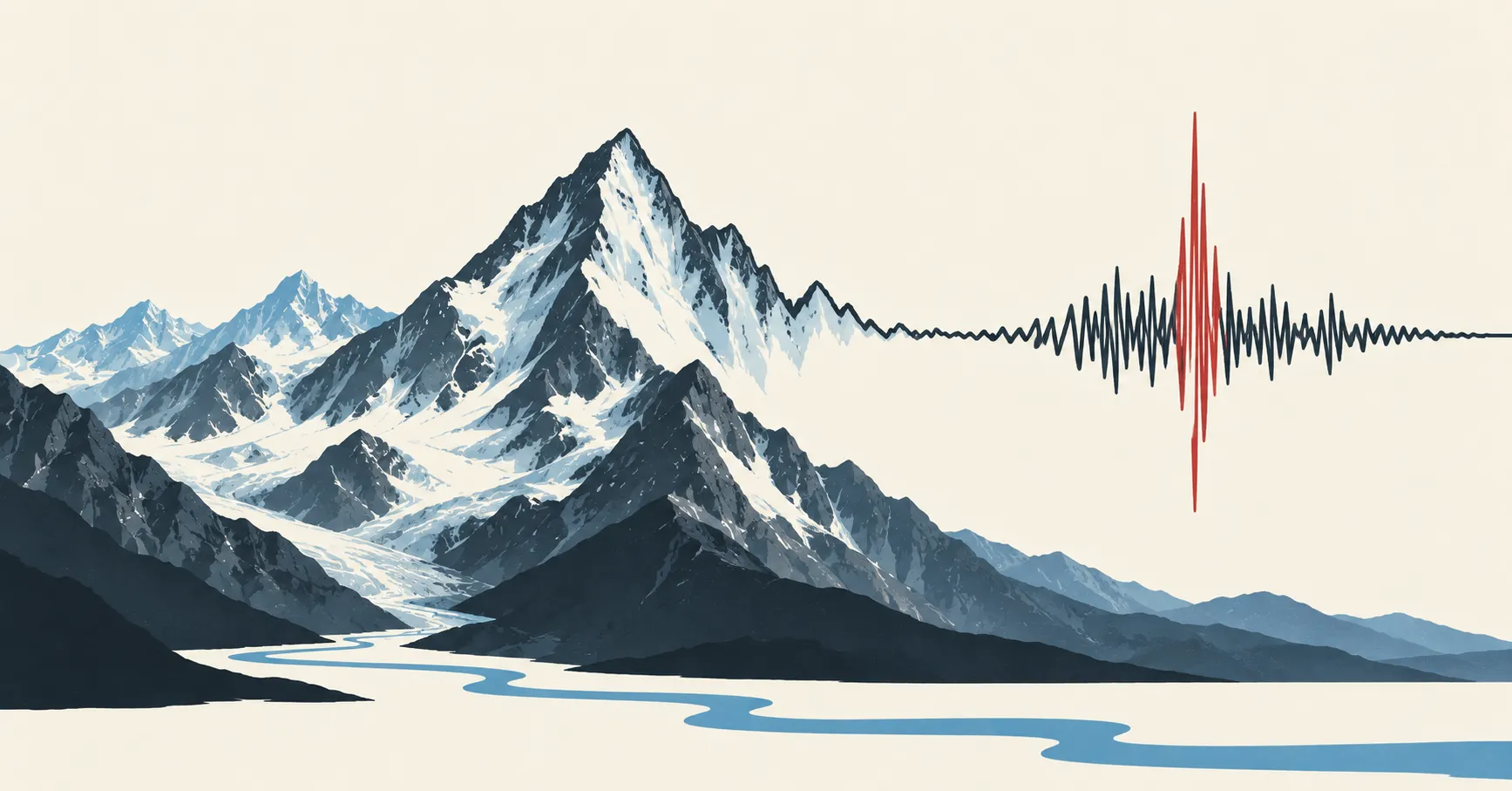 The mountain, and the trace it wrote across a continent's seismometers.