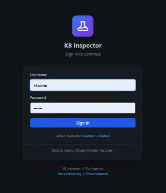 K8 Inspector screenshot